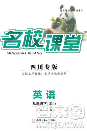 安徽师范大学出版社2025年春名校课堂九年级英语下册人教版四川专版答案