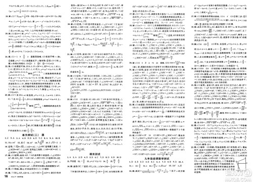 广东经济出版社2025年春名校课堂九年级数学下册华师版答案