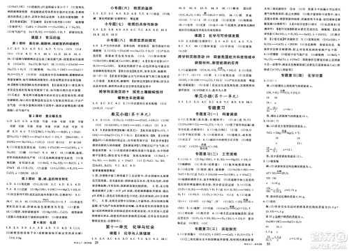 广东经济出版社2025年春名校课堂九年级化学下册人教版湖北专版答案