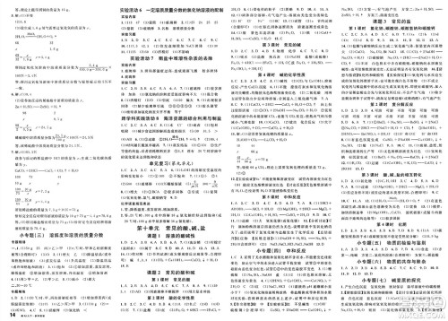 广东经济出版社2025年春名校课堂九年级化学下册人教版福建专版答案
