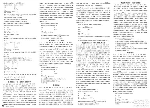 广东经济出版社2025年春名校课堂九年级化学下册人教版福建专版答案