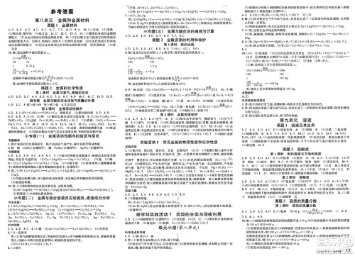 开明出版社2025年春名校课堂九年级化学下册人教版河南专版答案 开明出版社2025年春名校课堂九年级化学下册人教版河南专版答案