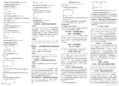 安徽师范大学出版社2025年春名校课堂九年级化学下册人教版河北专版答案
