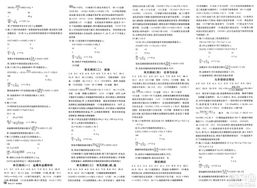 安徽师范大学出版社2025年春名校课堂九年级化学下册人教版安徽专版答案