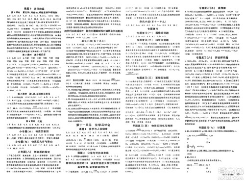 开明出版社2025年春名校课堂九年级化学下册人教版答案