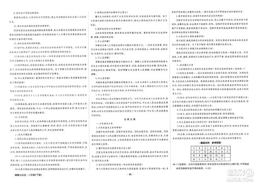 江西高校出版社2025年春卷霸初中同步测试卷八年级道德与法治下册通用版答案 江西高校出版社2025年春卷霸初中同步测试卷八年级道德与法治下册通用版答案