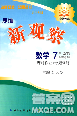 长江少年儿童出版社2025年春思维新观察七年级数学下册人教版天津专版答案