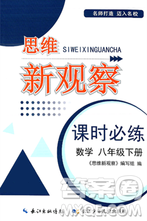 长江少年儿童出版社2025年春思维新观察课时必练八年级数学下册通用版答案