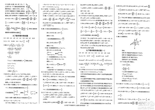 长江少年儿童出版社2025年春思维新观察课时必练九年级数学下册通用版答案 长江少年儿童出版社2025年春思维新观察课时必练九年级数学下册通用版答案