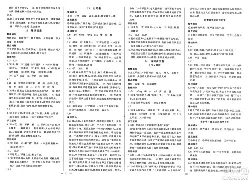 长江少年儿童出版社2025年春思维新观察九年级语文下册人教版答案