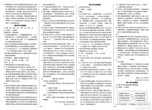 长江少年儿童出版社2025年春思维新观察九年级语文下册人教版答案