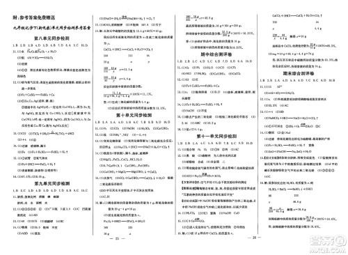 长江少年儿童出版社2025年春思维新观察九年级化学下册人教版答案