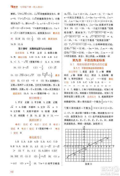 广西教育出版社2025年春自主学习能力测评七年级数学下册人教版答案 广西教育出版社2025年春自主学习能力测评七年级数学下册人教版答案
