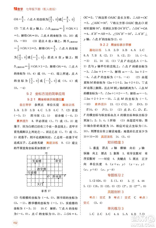 广西教育出版社2025年春自主学习能力测评七年级数学下册人教版答案 广西教育出版社2025年春自主学习能力测评七年级数学下册人教版答案