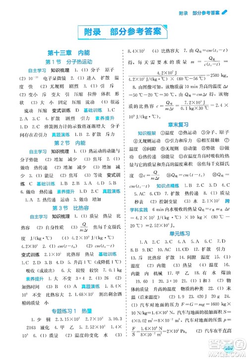 广西教育出版社2025年春自主学习能力测评九年级物理下册人教版答案 广西教育出版社2025年春自主学习能力测评九年级物理下册人教版答案