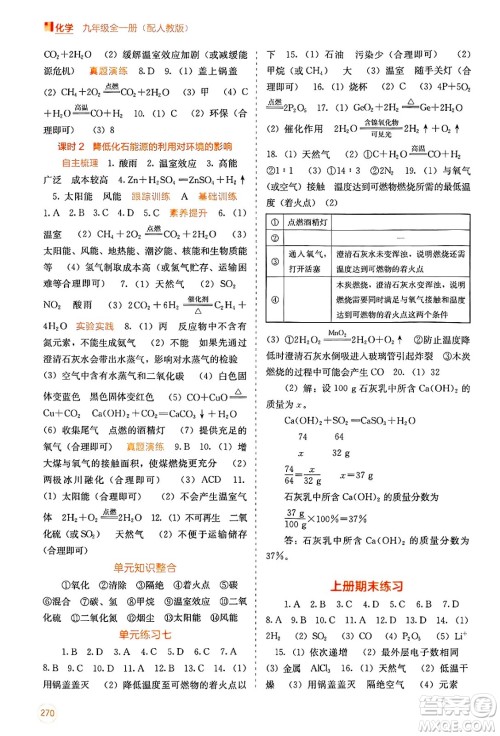 广西教育出版社2025年春自主学习能力测评九年级化学下册人教版答案 广西教育出版社2025年春自主学习能力测评九年级化学下册人教版答案