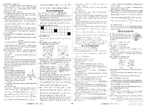 延边大学出版社2025年春优翼学练优七年级数学下册北师大版江西专版答案