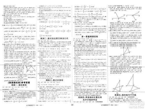 延边大学出版社2025年春优翼学练优七年级数学下册北师大版江西专版答案
