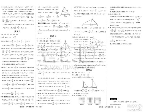 延边大学出版社2025年春优翼学练优九年级数学下册人教版答案