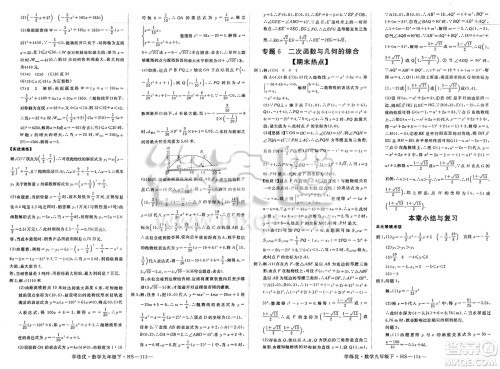 延边大学出版社2025年春优翼学练优九年级数学下册华师版答案 延边大学出版社2025年春优翼学练优九年级数学下册华师版答案