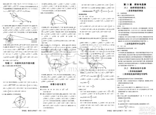 延边大学出版社2025年春优翼学练优九年级数学下册华师版答案 延边大学出版社2025年春优翼学练优九年级数学下册华师版答案