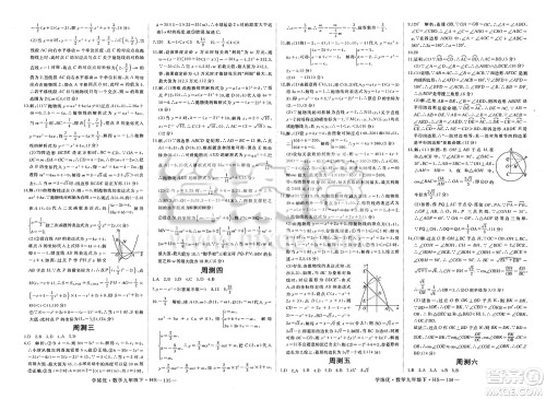 延边大学出版社2025年春优翼学练优九年级数学下册华师版答案 延边大学出版社2025年春优翼学练优九年级数学下册华师版答案