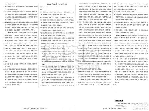延边大学出版社2025年春优翼学练优九年级语文下册人教版答案