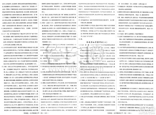 延边大学出版社2025年春优翼学练优九年级语文下册人教版答案
