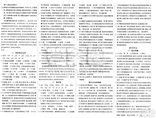 合肥工业大学出版社2025年春优翼学练优九年级语文下册人教版安徽专版答案