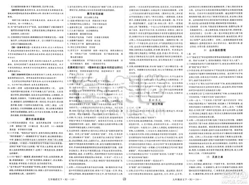 延边大学出版社2025年春优翼学练优九年级语文下册人教版江西专版答案 延边大学出版社2025年春优翼学练优九年级语文下册人教版江西专版答案