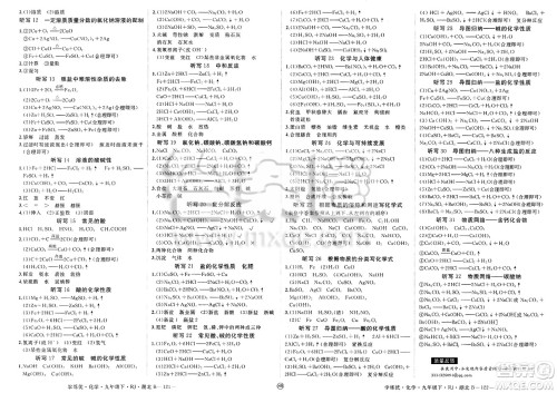 延边大学出版社2025年春优翼学练优九年级化学下册人教版湖北专版答案