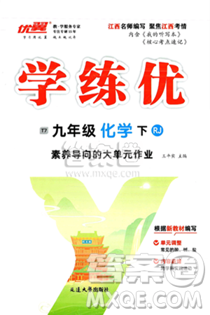 延边大学出版社2025年春优翼学练优九年级化学下册人教版江西专版答案