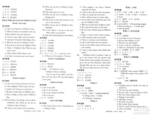延边大学出版社2025年春优翼学练优三年级英语下册沪教牛津版答案 延边大学出版社2025年春优翼学练优三年级英语下册沪教牛津版答案
