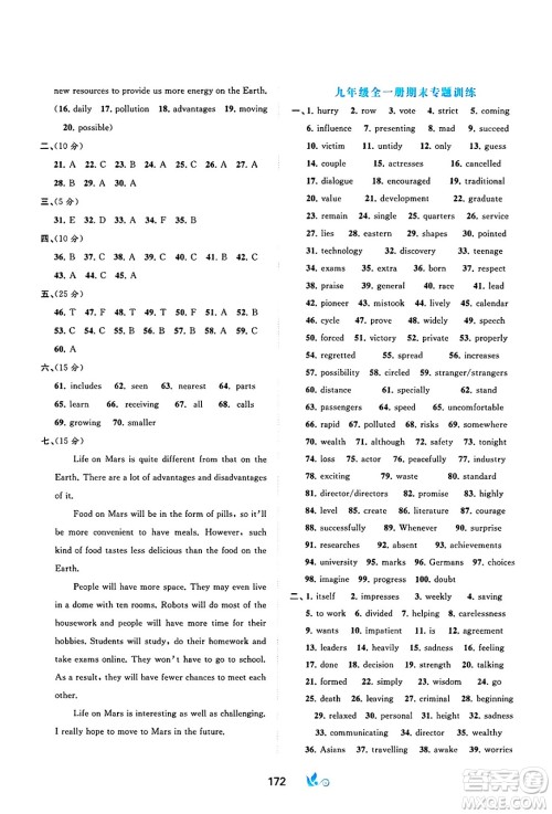 广西师范大学出版社2025年春新课程学习与测评单元双测九年级英语下册C版译林版答案 广西师范大学出版社2025年春新课程学习与测评单元双测九年级英语下册C版译林版答案