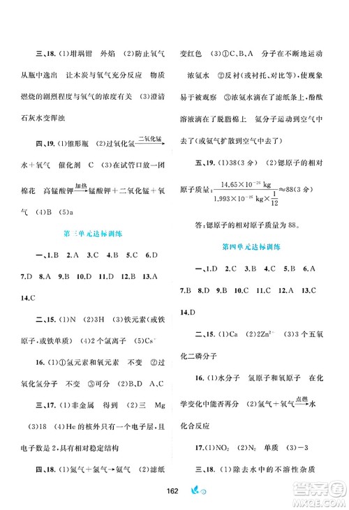广西师范大学出版社2025年春新课程学习与测评单元双测九年级化学下册A版人教版答案