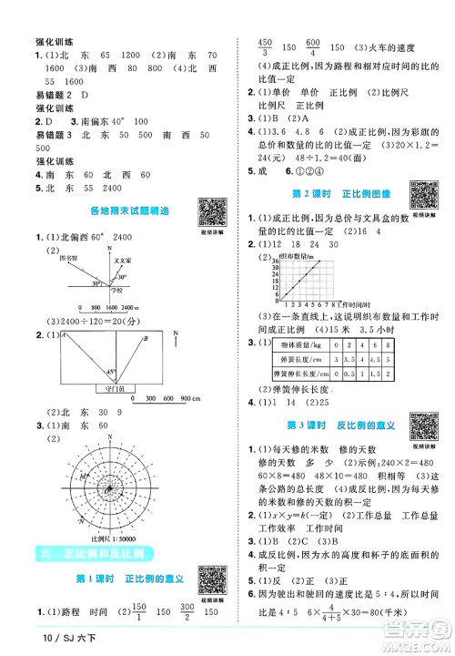 江西教育出版社2025年春阳光同学课时优化作业六年级数学下册苏教版安徽专版答案 江西教育出版社2025年春阳光同学课时优化作业六年级数学下册苏教版安徽专版答案