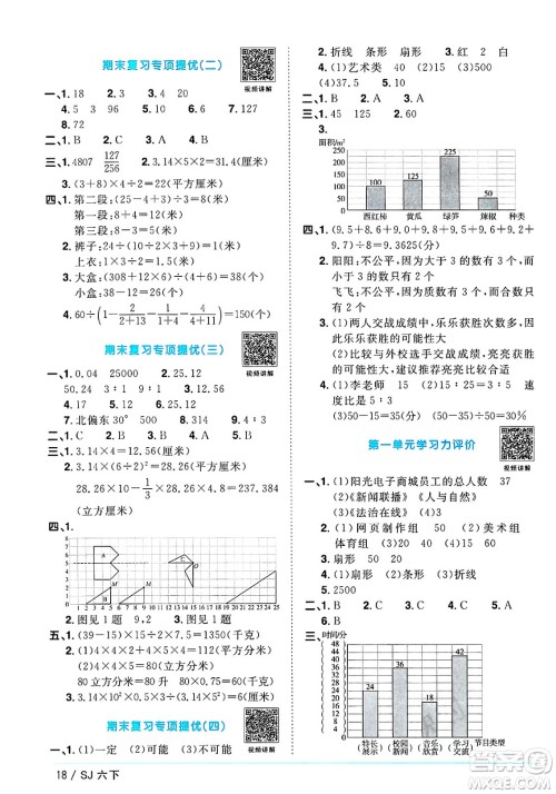江西教育出版社2025年春阳光同学课时优化作业六年级数学下册苏教版安徽专版答案 江西教育出版社2025年春阳光同学课时优化作业六年级数学下册苏教版安徽专版答案