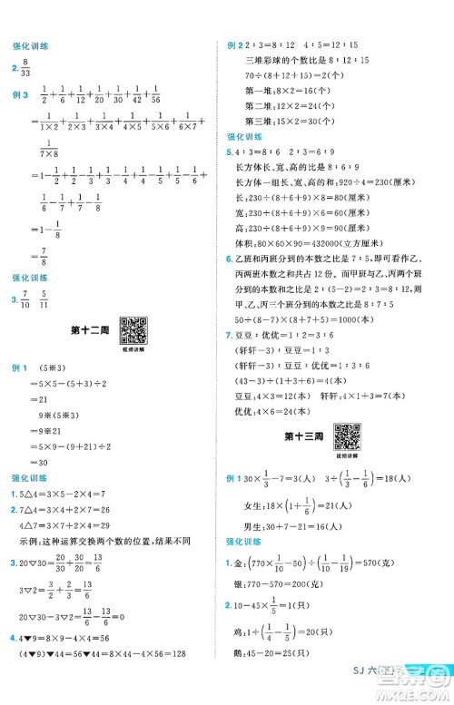 江西教育出版社2025年春阳光同学课时优化作业六年级数学下册苏教版安徽专版答案 江西教育出版社2025年春阳光同学课时优化作业六年级数学下册苏教版安徽专版答案