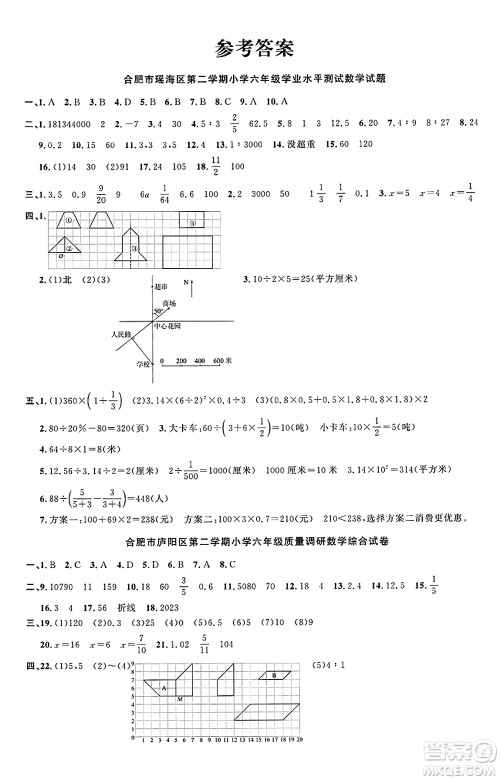 江西教育出版社2025年春阳光同学课时优化作业六年级数学下册苏教版安徽专版答案 江西教育出版社2025年春阳光同学课时优化作业六年级数学下册苏教版安徽专版答案