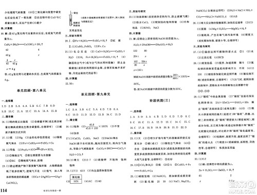 新疆青少年出版社2025年春优学1+1评价与测试九年级化学下册通用版答案 新疆青少年出版社2025年春优学1+1评价与测试九年级化学下册通用版答案