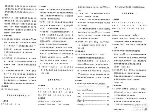 新疆青少年出版社2025年春优学1+1评价与测试九年级化学下册通用版答案 新疆青少年出版社2025年春优学1+1评价与测试九年级化学下册通用版答案