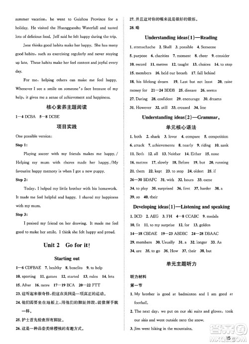 浙江教育出版社2025年春自主高效练七年级英语下册外研版答案 浙江教育出版社2025年春自主高效练七年级英语下册外研版答案