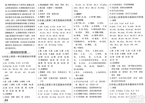 浙江教育出版社2025年春自主高效练九年级语文下册通用版答案 浙江教育出版社2025年春自主高效练九年级语文下册通用版答案