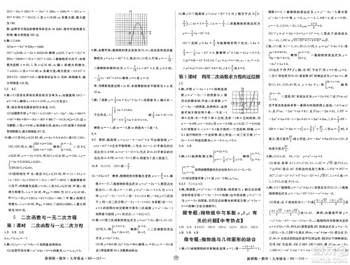 延边大学出版社2025年春优翼新领程九年级数学下册北师大版贵州专版答案