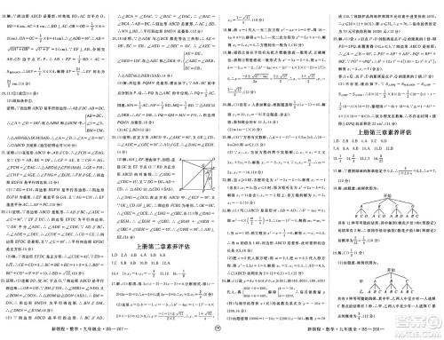 延边大学出版社2025年春优翼新领程九年级数学下册北师大版贵州专版答案