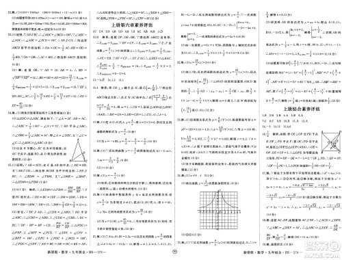 延边大学出版社2025年春优翼新领程九年级数学下册北师大版贵州专版答案