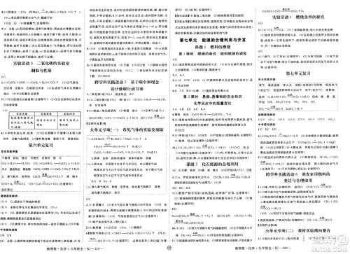 延边大学出版社2025年春优翼新领程九年级化学下册人教版贵州专版答案
