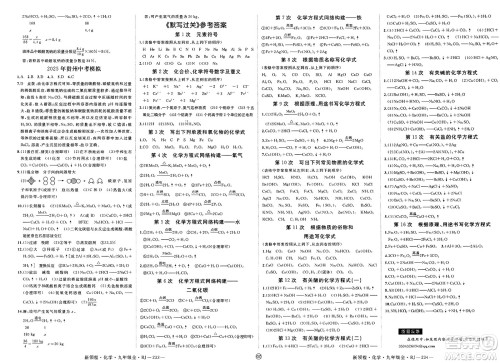 延边大学出版社2025年春优翼新领程九年级化学下册人教版贵州专版答案