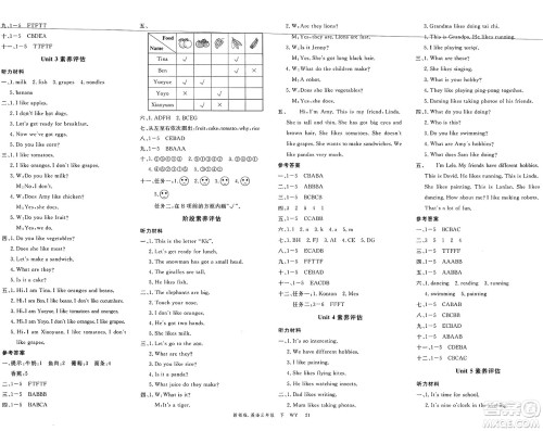 合肥工业大学出版社2025年春优翼新领程三年级英语下册外研版答案