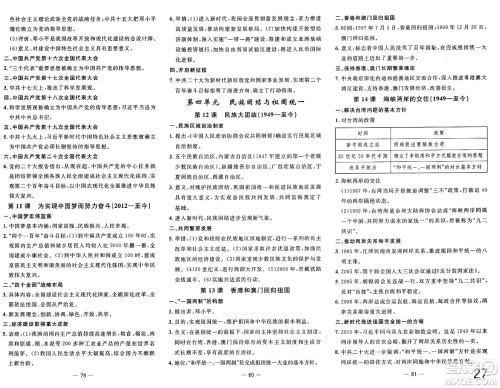 长江少年儿童出版社2025年春智慧课堂密卷100分单元过关检测八年级历史下册通用版答案